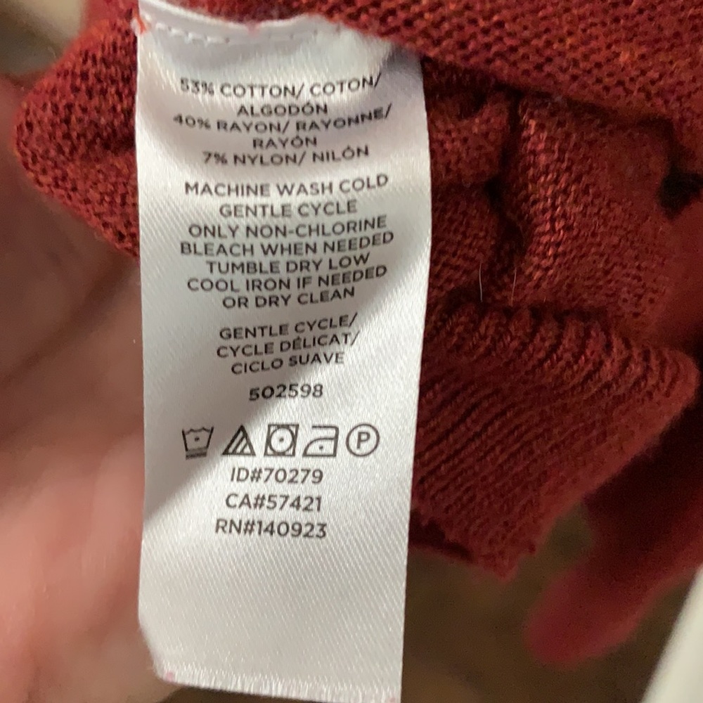 Loft solid red sweater - Picture 15 of 17